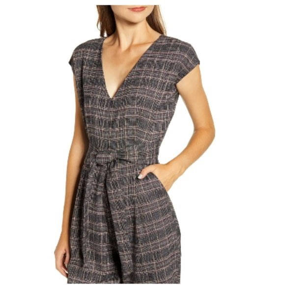 Anthro bishop + young Tie Waist Cropped Jumpsuit - Picture 2 of 15